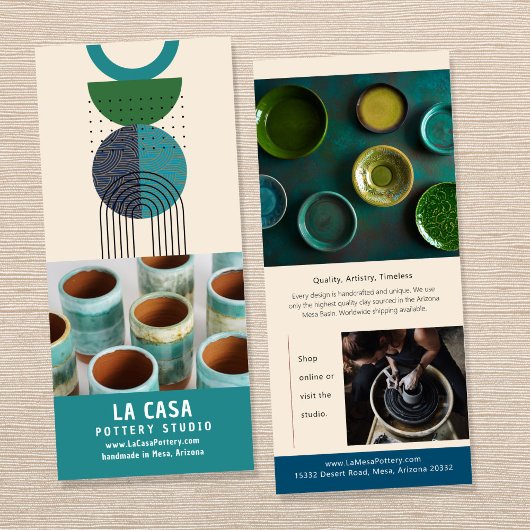 Mid Century Sculpture Creative Marketing Rack Kaar Reclamekaart