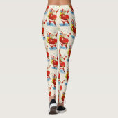 Mid Century Sinterklaas Leuke Partij Vrouwen Leggings (Achterkant)