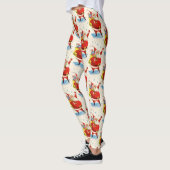 Mid Century Sinterklaas Leuke Partij Vrouwen Leggings (Links)