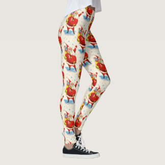 Mid Century Sinterklaas Leuke Partij Vrouwen Leggings