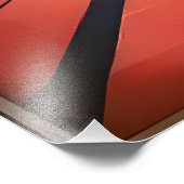 Mid Century Space Age Art Wormhole Port Foto Afdruk (Hoek)