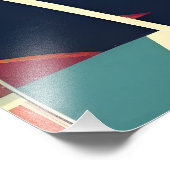 Mid Century Space Age Cocktail Party Foto Afdruk (Hoek)