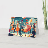 Mid Century Space Age Cocktail Party Kaart (Voorkant)