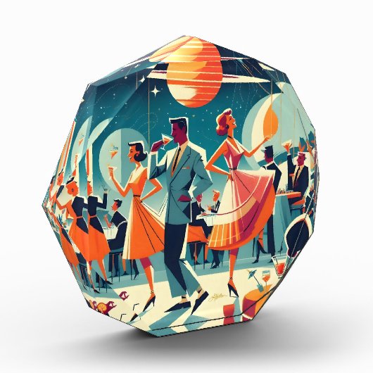 Mid Century Space Age Cocktailparty Fotoblokken (Links)