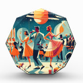 Mid Century Space Age Cocktailparty Fotoblokken (Voorkant)