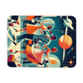Mid Century Space Age Cocktailparty Magneet (Horizontaal)