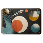 Mid Century Space Age Kunst Melkweg Golven Magneet (Horizontaal)