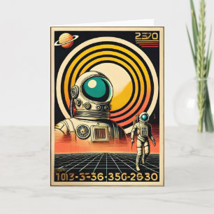Mid Century Space Age Ruimtevaarder Landings Kunst Kaart