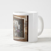 Mid-Century Starburst Clock Face Art Grote Koffiekop (Voorkant rechts)