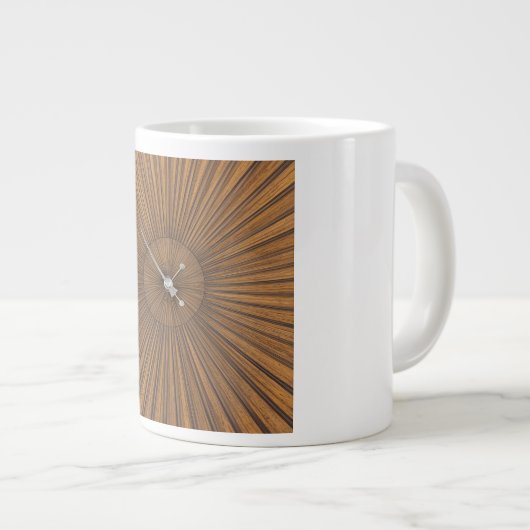 Mid-Century Starburst Clock Face Art Grote Koffiekop (Voorkant rechts)