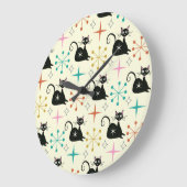 Mid Century Starbursts beroemd gemaakt door Black Grote Klok (Hoek)