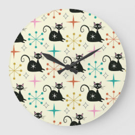 Mid Century Starbursts beroemd gemaakt door Black Grote Klok