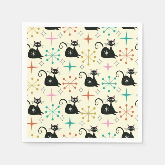 Mid Century Starbursts beroemd gemaakt door Black Servet (Voorkant)