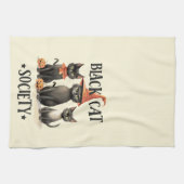 Mid-Century  stijl Black Cat Society Theedoek (Horizontaal)