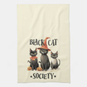 Mid-Century  stijl Black Cat Society Theedoek (Verticaal)