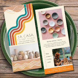 Mid Century Stripe Creative Marketing Rack Kaart