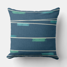 Mid-Century Stripe Navy Combo Kussen
