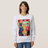 Mid Century Teenage Katten In Een Diner Trui (Voorkant volledig)