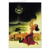 Mid-Century Tiki-lounge-menuscard (Voorkant)