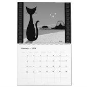 Mid Century Travel Cat Kalender (Feb 2026)