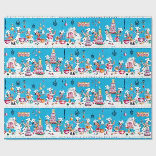 'Mid Century' uit de jaren '50, 'Birthday Wrappin Cadeaupapier (Vlak)