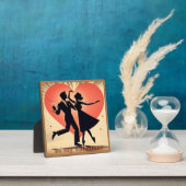 Mid Century Valentijn Dancing Paar met Martini Fotoplaat (Insitu)