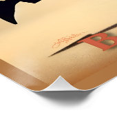 Mid Century Valentijn Dancing Paar met Martini Perfect Poster (Hoek)