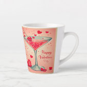 Mid Century Valentijn Martini cocktail Latte Mok (Rechts)