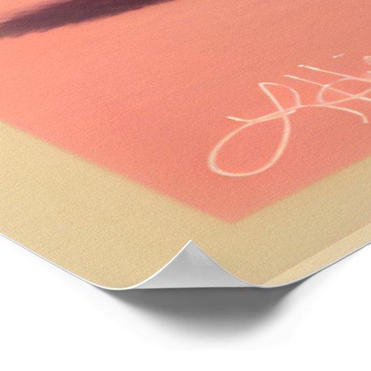 Mid Century Valentijn Martini cocktail Poster (Hoek)