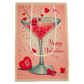 Mid Century Valentine Martini cocktail Medium Cadeauzakje (Achterkant)