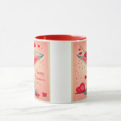 Mid Century Valentine Martini cocktail Mok (Midden)