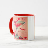 Mid Century Valentine Martini cocktail Mok (Voorkant links)