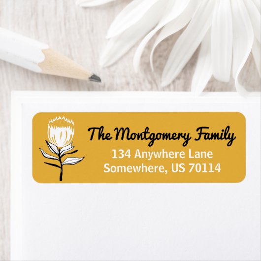 Mid Century  ventilator en mosterdgeel Etiket (Insitu)