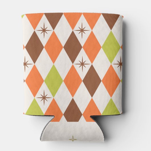 Mid-Century Vibes – Retro Geometric Blikjeskoeler (Achterkant)