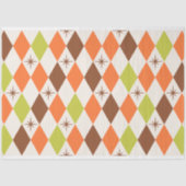 Mid-Century Vibes - Retro Geometrisch Weefselpapie Tissuepapier (Voorkant)