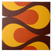 Mid Century Waves Tile Tegeltje (Voorkant)