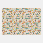 Mid Century Wrapping Paper voor Pistool voor atoom (Voorkant 3)