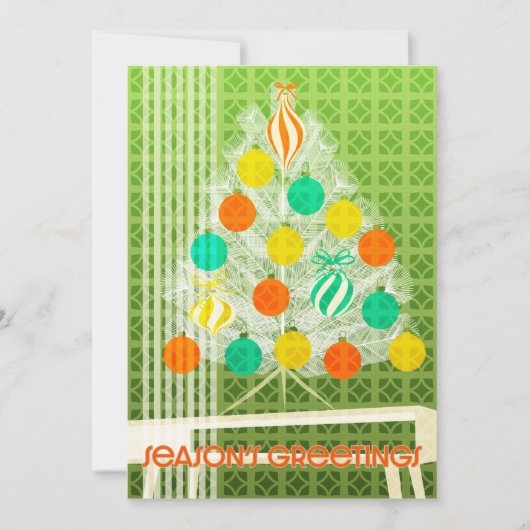 Mid Century Xmas-flatkaart (Voorkant)