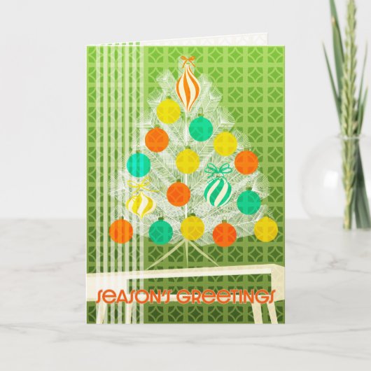 Mid Century Xmas-kaart Kaart (Voorkant)