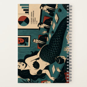 Mid Century Zeewitch op het dag van de Q3- vergade Notitieboek