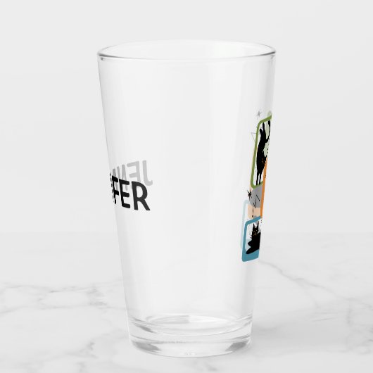 Mid Century zwarte katten Glas (Rechts)