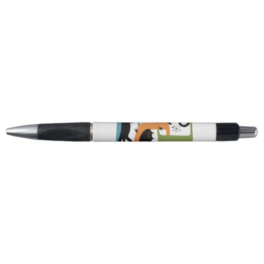 Mid Century zwarte katten Pen (Voorkant)