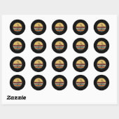 Mid Dank je wel Doula Midry Mid Ronde Sticker (Vel)