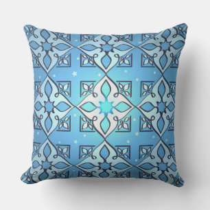 MId-Eastern Inspired Blue Pattern-Sierkussen Kussen