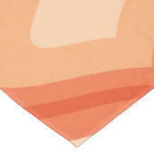 Mid eeuw Modern Ogee Oranje en Beige Tafelkleed (Gekanteld)