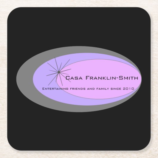  mid-eeuws modern kartonnen onderzetters (Voorkant)