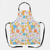 Mid-eeuwse bauhaus architect-stijl avantgarde schort (Voorkant)