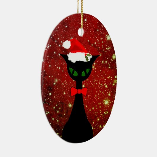 Mid-eeuwse feestelijke feestdagen 2019 keramisch ornament (Rechts)