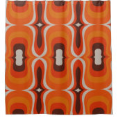 Mid-eeuwse mod 60s 70s douchegordijn (Voorkant)