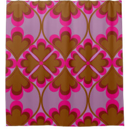 Mid-eeuwse mod 60s 70s douchegordijn